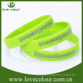 Custom glowing in dark silicone rubber bracelet wristbands for Events